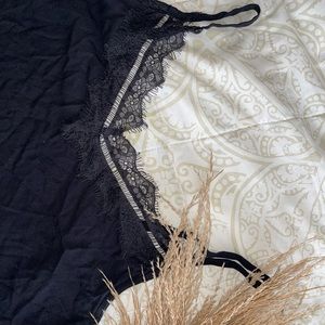 Black Camisole with lace trim